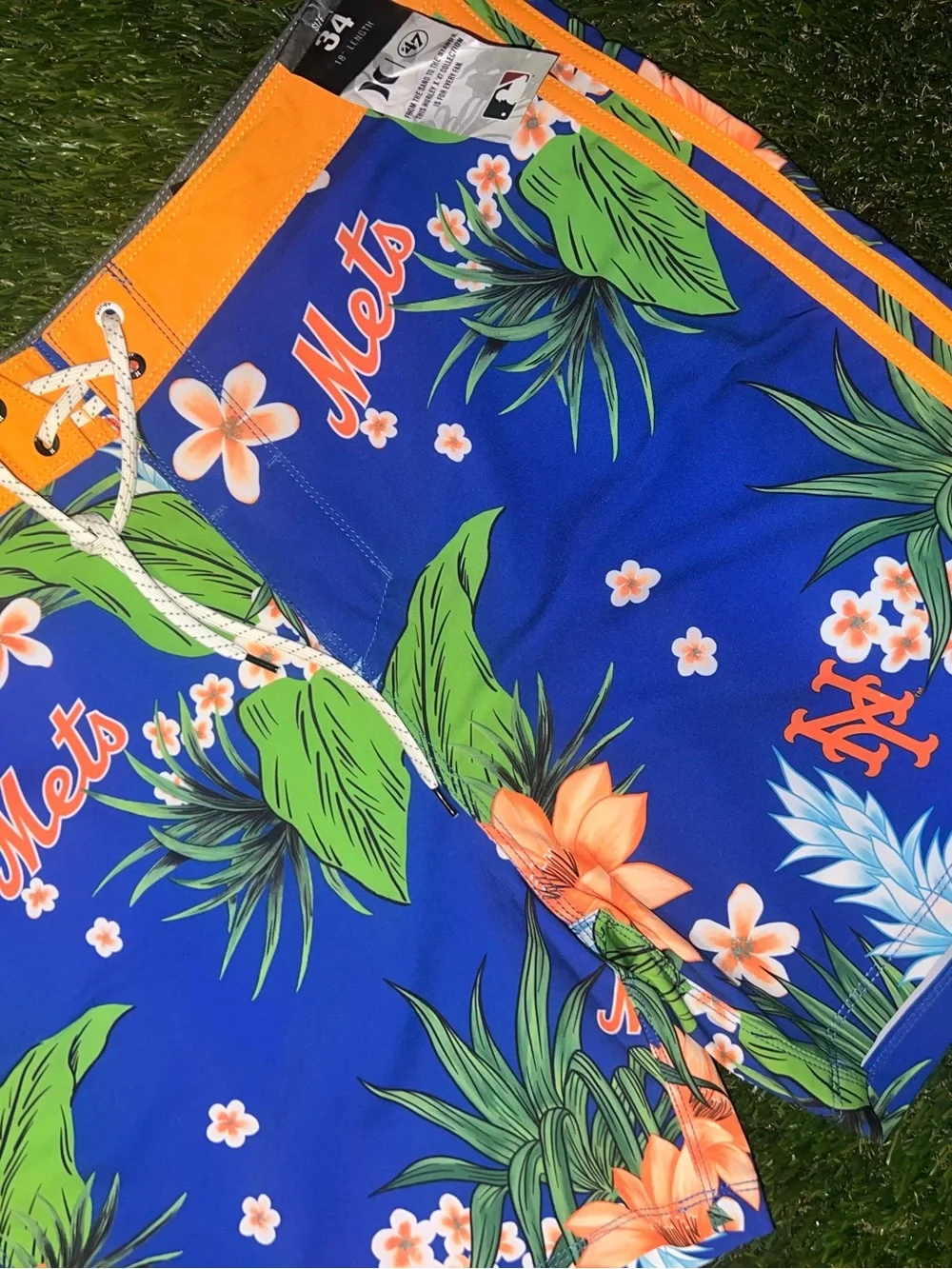 New York Mets swim trunks